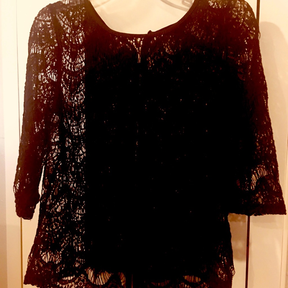 Crochet knit top